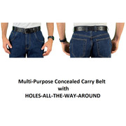 Front and rear view of Multi-Purpose Belt with HOLE-ALL-THE-WAY-AROUND Front and rear view of Multi-Purpose Belt with HOLE-ALL-THE-WAY-AROUND