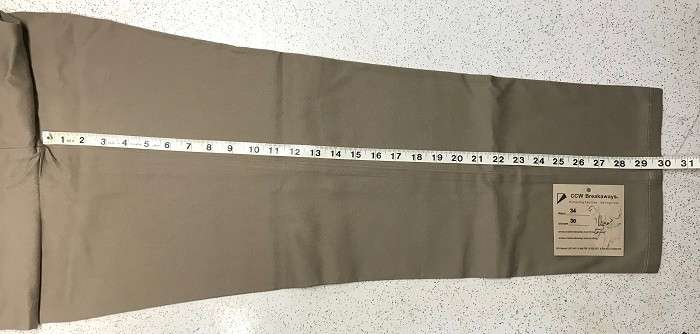 Why do CCW Breakaways’ Pant Inseams Seem to be Longer? Why do some CCW Styles have Pleats?
