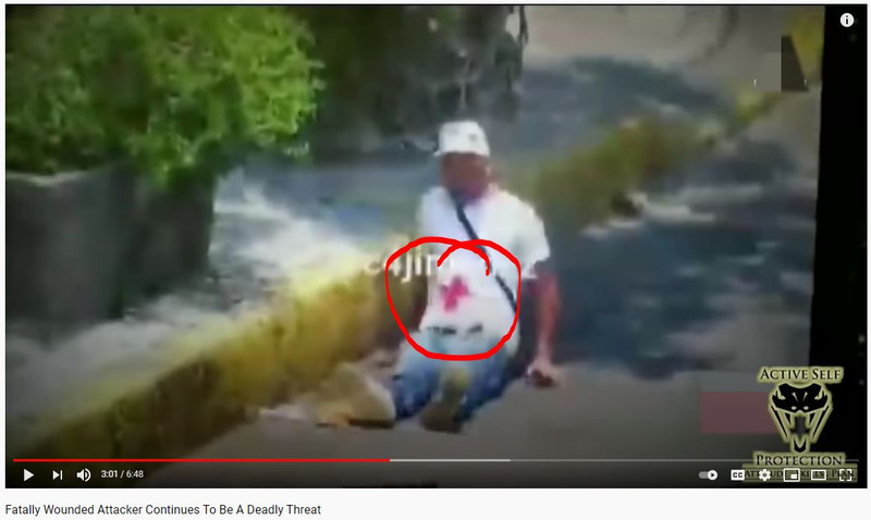 Fatally Wounded Attacker Continues to be a Deadly Threat