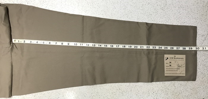 Why do CCW Breakaways’ Pant Inseams Seem to be Longer? Why do some CCW Styles have Pleats?