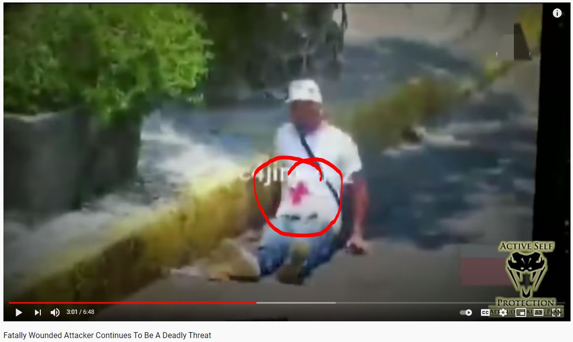 Fatally Wounded Attacker Continues to be a Deadly Threat