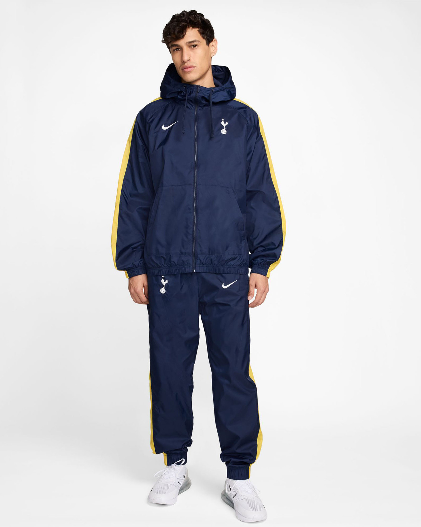 nike tracksuit blue and yellow