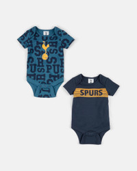 Blue Official Team Tottenham Hotspur FC 2-Pack Babygrow Infant