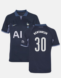  Tottenham Hotspur FC Mens Bentancur 30 Poly Training Kit  T-Shirt Navy Small : Sports & Outdoors