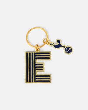  Spurs Initial Navy and Gold Keyring 