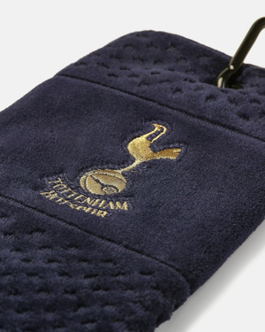  Spurs Crest Navy and Gold Golf Towel 