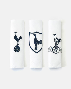  Spurs Set Of 3 Boxed Crest Handkerchiefs 