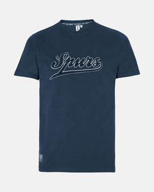 London Range Spurs Mens London Script Text Navy T-Shirt 