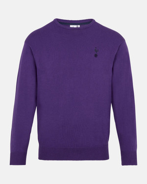 Spurs Mens Purple Crew Neck Jumper