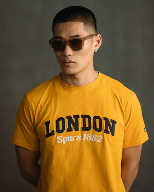 London Range Spurs Mens London Applique Yellow T-Shirt 