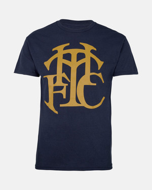  Spurs THFC Retro Crest Navy Tee 