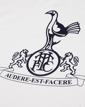  Spurs Audere Est Facere Retro Crest White Tee 