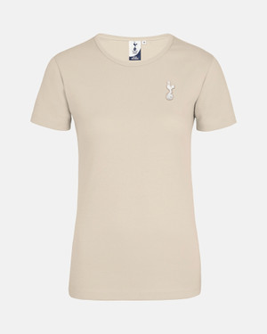 Spurs Womens Essential Crew Neck Stone T-Shirt