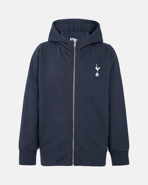 Spurs Kids Essential Full Zip Navy Hoodie