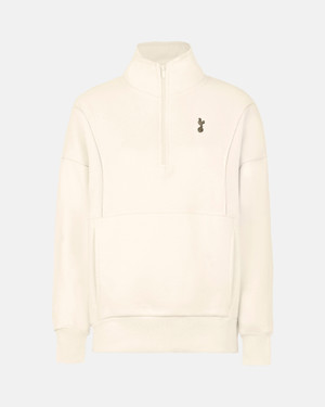 Spurs Womens Panel Neutral 1/4 Zip Through