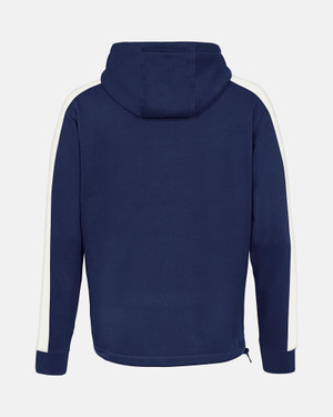 Spurs Mens 1/4 Zip Navy Colour Block Hoodie