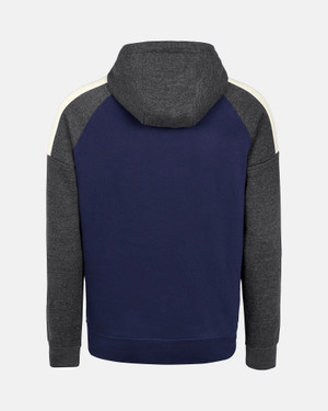 Spurs Mens Contrast Sleeve Navy Hoodie