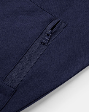 Spurs Mens Contrast Sleeve Navy Hoodie