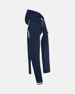 Spurs Mens Retro Crest 1/4 Zip Navy Hoodie