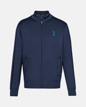 Spurs Mens Navy Tricot Zip Jacket