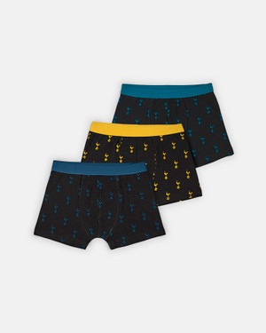 Spurs Kids Cockerel Print Underpants Pack of 3