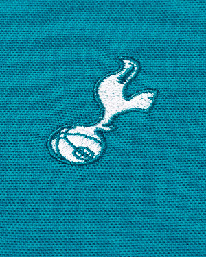 Spurs Mens Tipped Cotton Pique Teal Polo