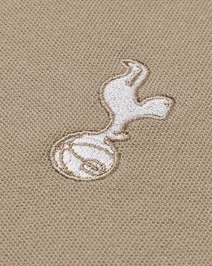 Spurs Mens Tipped Cotton Pique Stone Polo