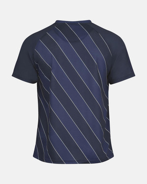  Spurs Mens Diagonal Stripe Poly Top 