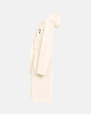 Spurs Womens Cream Fleece Dressing Gown Robe