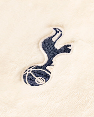 Spurs Womens Cream Fleece Dressing Gown Robe