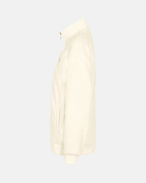 Spurs Womens 1/4 Zip Teddy Cream Fleece