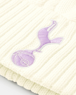 Spurs Kids Cream Pom Beanie