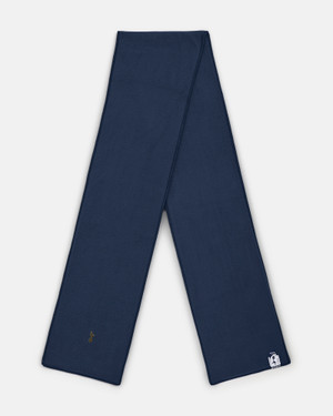 Spurs Mens Navy Fleece Hat And Scarf Set