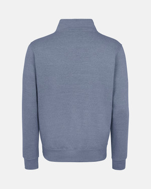 Spurs Mens Metal Crest 1/4 Blue Sweatshirt