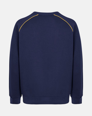 Spurs Mens THFC Gold Embroidered Navy Sweatshirt