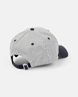 Spurs New Era Navy Contrast Pinstripe 9FORTY Cap