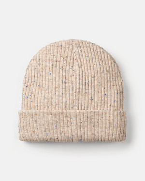 Spurs New Era Cream Fleck Knit Short Cuff Beanie