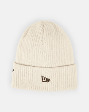 Spurs New Era Ribbed Cream Cuff Beanie