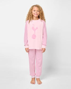 Spurs Kids Pink Colour Block Cockerel Pyjama Set