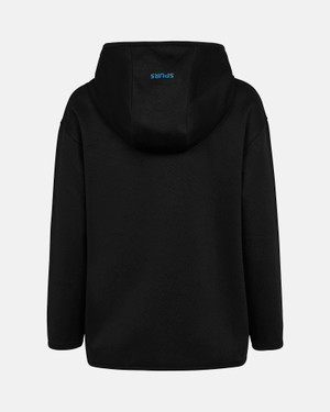 Spurs Kids Black Colour Pop Zip Through Hoodie