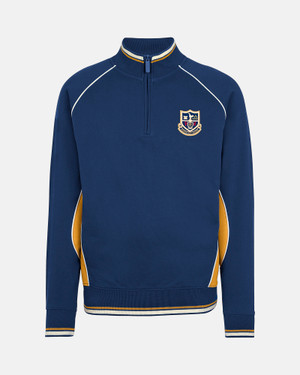 Spurs Heritage 1/4 Zip Navy Sweatshirt