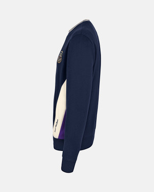 Spurs Heritage Crest Panel Navy Sweatshirt