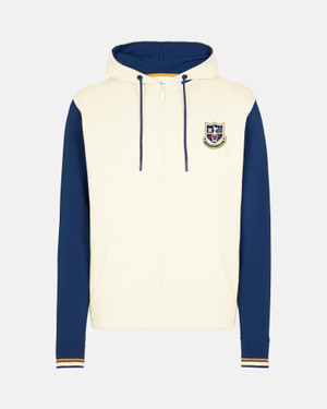 Spurs Heritage Crest Cream Zip Hoodie