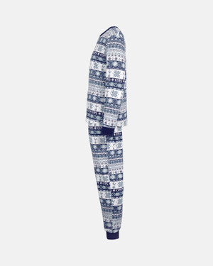 Spurs Adults Navy Fairisle Pyjamas