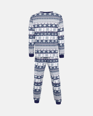 Spurs Adults Navy Fairisle Pyjamas