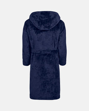 Spurs Mens Navy Fleece Dressing Gown Robe