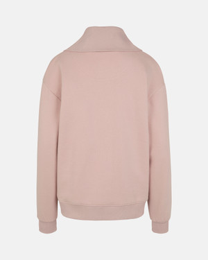 Spurs Womens Pink 1/4 Zip Collared Sweatshirt