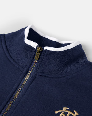 Spurs Mens THFC Gold Embroidered Zip Sweatshirt