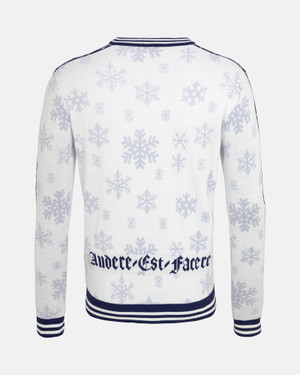 Spurs Adult White Retro Christmas Jumper