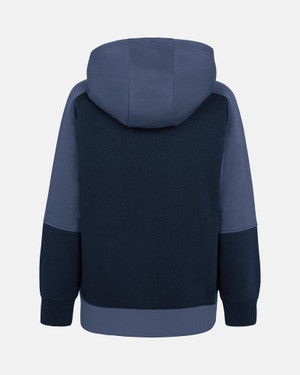Spurs Kids Navy Colour Block Overhead Hoodie